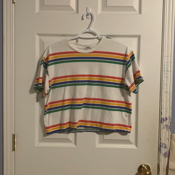 Forever 21 Rainbow Striped Shirt - Picture 1 of 3